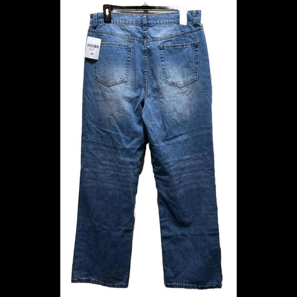 Forever 21 Mom Jeans Womens Size 30 Distressed Button Fly High Rise NWT - Picture 2 of 2